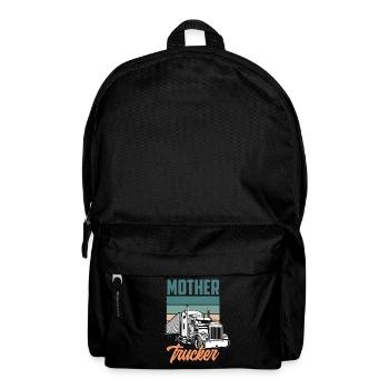 Retro Truck Driver Pun Gift - Backpack - black - Front