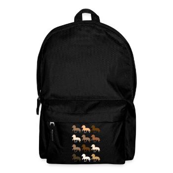 Icelandic horse - Backpack - black - Front