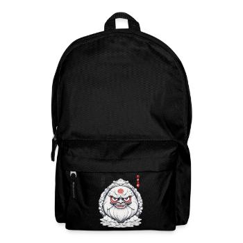 Japanischer Daruma Ästhetik Vintage Design - Rucksack - Schwarz - Vorne