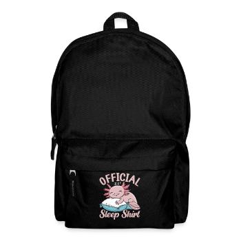 Official Sleeping House Axolotl PJ Sleeping - Backpack - black - Front