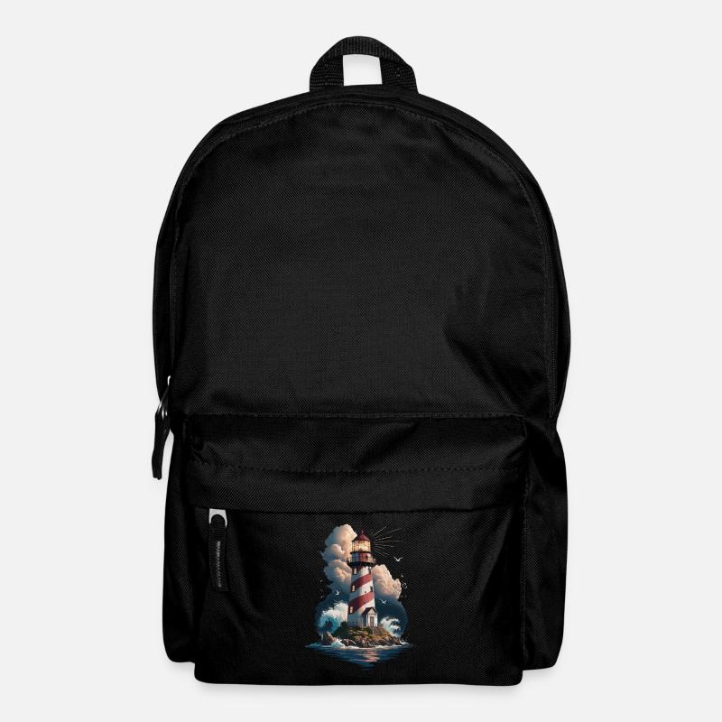 Leuchtturm Ostsee Nordsee - Rucksack - Schwarz