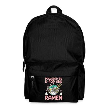 Ramen and K-Pop Merchandise Kawaii Finger Heart - Backpack - black - Front