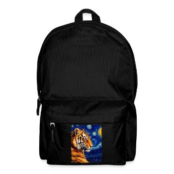 Chat du Bengale Nuit étoilée Peinture - Sac à dos - noir - Devant