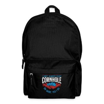 Joueur de sac de haricots de l’équipe Cornhole - Sac à dos - noir - Devant