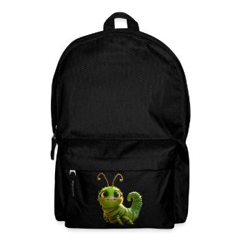 Raupe Lustige Larve Geschenk Süße Grüne Raupe - Rucksack - Schwarz - Vorne