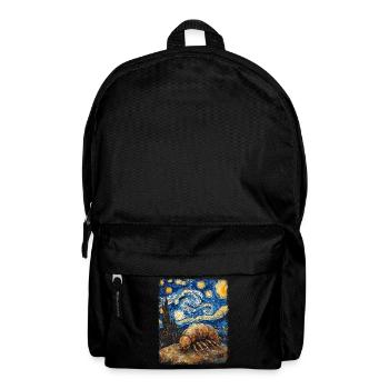 Isopods Starry Night Painting - Backpack - black - Front