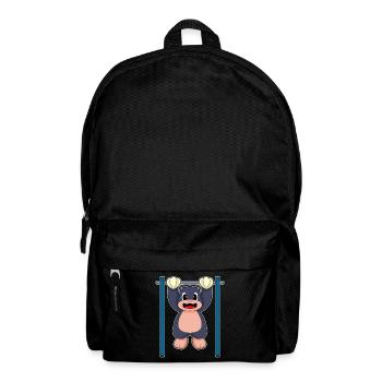 Taupe Bodybuilder Tractions Musculation - Sac à dos - noir - Devant