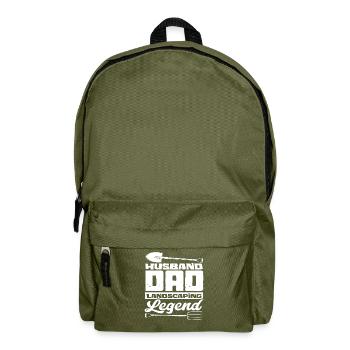 Landschaftsgärtner Ehemann Papa - Rucksack - Olivgrün - Vorne