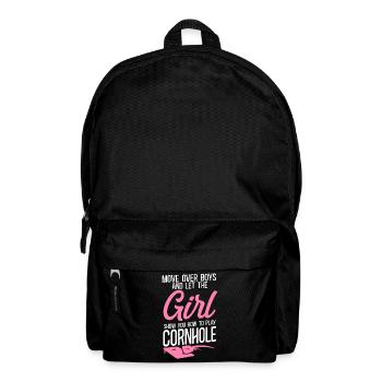 Cornhole Team Bean Bag Player - Rucksack - Schwarz - Vorne