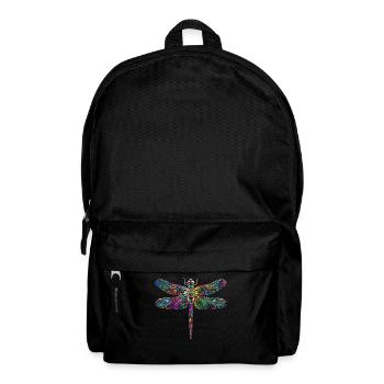 Libelle Dragonfly Bunte Flügel Süße Libellen - Rucksack - Schwarz - Vorne