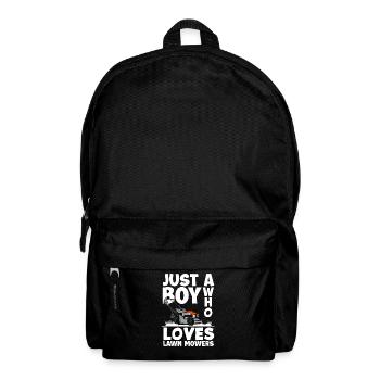 Paysagiste tondeuse à gazon garçon - Sac à dos - noir - Devant