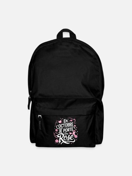 Octobre rose Lutte contre le cancer du sein - Sac à dos - noir