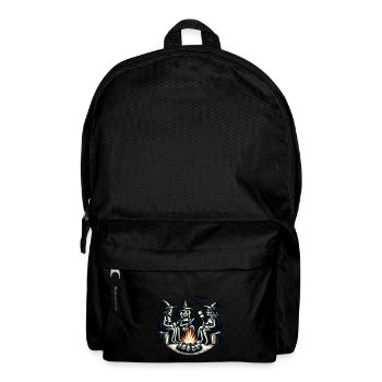 Camping feu de camp Vintage sorcières Design rétro - Sac à dos - noir - Devant