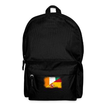 Elfenbeinküste Spanien Fahne - Rucksack - Schwarz - Vorne