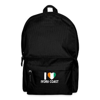 Ich Liebe Elfenbeinküste - Rucksack - Schwarz - Vorne