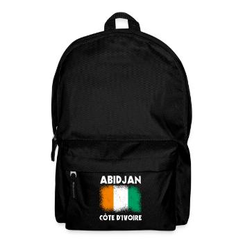 Abidjan Elfenbeinküste - Rucksack - Schwarz - Vorne