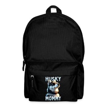 Husky Mommy Mama Muttertag Frauchen Siberian Husky - Rucksack - Schwarz - Vorne