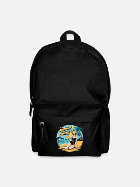 Retro Summer Loving Beach Vibes für einen - Rucksack - Schwarz