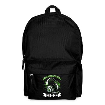 I can't hear you, I'm gaming - Backpack - black - Front