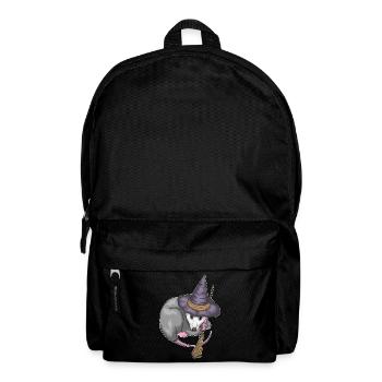 Beutelratte Hexe Besen - Rucksack - Schwarz - Vorne