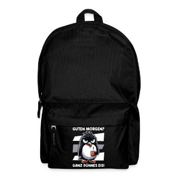 Bonjour très mince glace ami pingouin - Sac à dos - noir - Devant