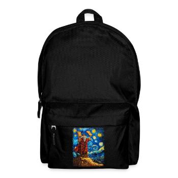 Moses Jüdisch Israel Christlich Sternennacht Gemäl - Rucksack - Schwarz - Vorne