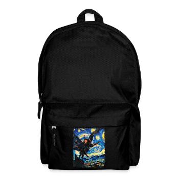 Mothman Kryptozoologie Kryptid Sternennacht Malere - Rucksack - Schwarz - Vorne