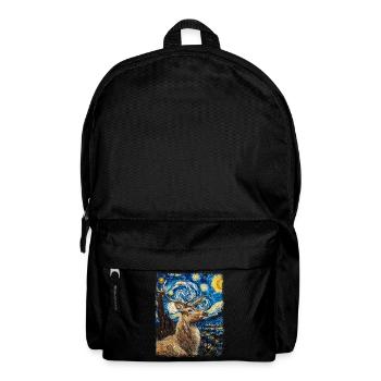 Renne Noël Père Noël Nuit étoilée Ge - Sac à dos - noir - Devant
