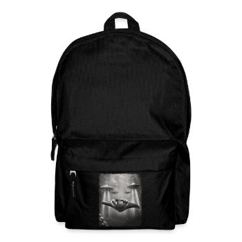Mantarochen Stachelrochen UFO Alien Außerirdischer - Rucksack - Schwarz - Vorne