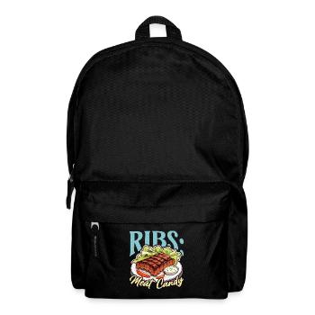 Ribs Meat Candy Grilled Meat Lover Ribs Barbecue - Backpack - black - Front
