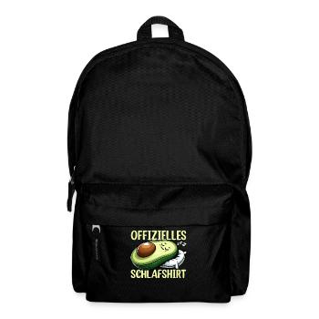 Offizielles Schlafshirt Lustige Avocado Pyjama - Rucksack - Schwarz - Vorne