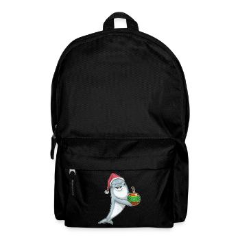 Dolphin Christmas Christmas Ball - Backpack - black - Front