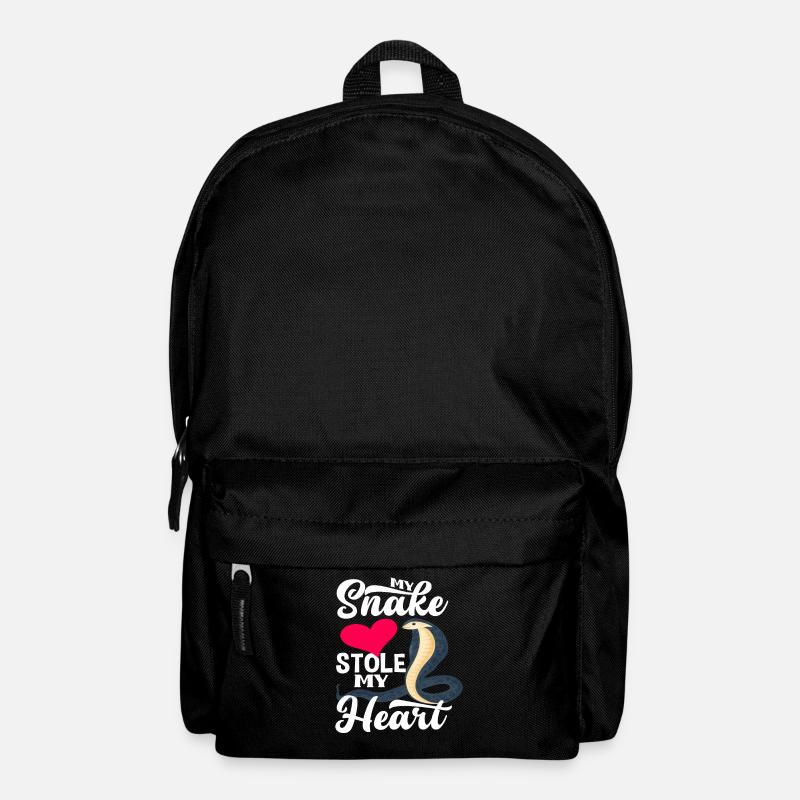 Schlange Herz Liebe - Rucksack - Schwarz