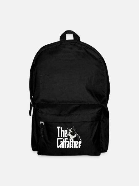 Cat Dad The Catfather Crazy Cat Father Kitty Daddy - Rucksack - Schwarz