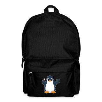 Pinguin Bowling Bowlingkugel Pin - Rucksack - Schwarz - Vorne