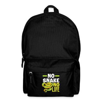 Schlange Leben - Rucksack - Schwarz - Vorne