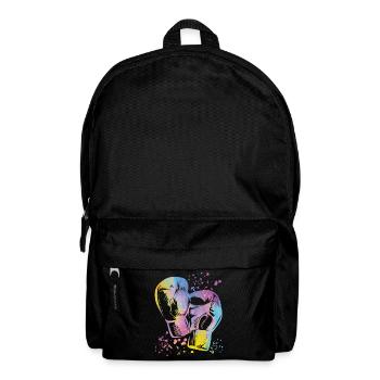 Boxen Kämpfer Kinder Boxen Match Boxer - Rucksack - Schwarz - Vorne