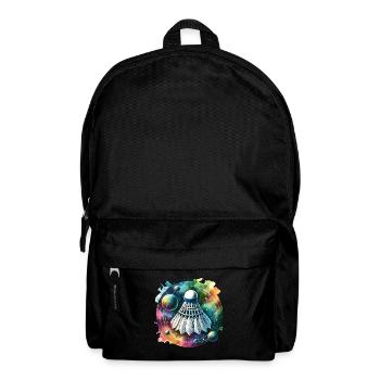Cool badminton badminton design - Backpack - black - Front