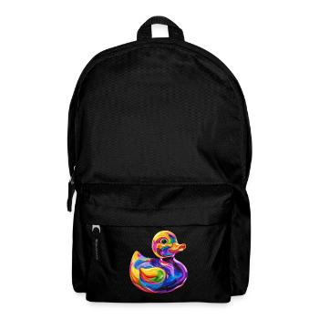 Gummi-Ente Duckie Popart - Rucksack - Schwarz - Vorne