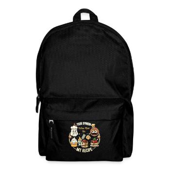 Deine Meinung Passt Nicht Zu Meinem Rezept - Rucksack - Schwarz - Vorne