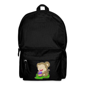 Monkey Easter Easter Egg - Backpack - black - Front