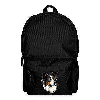 Border Collie Dog Lover Puppy Cute Collies - Backpack - black - Front