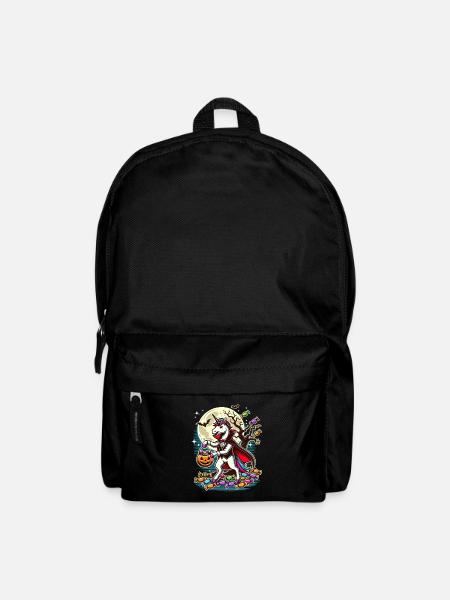 Lustiges Vampir Einhorn Liebt Süßigkeiten - Rucksack - Schwarz