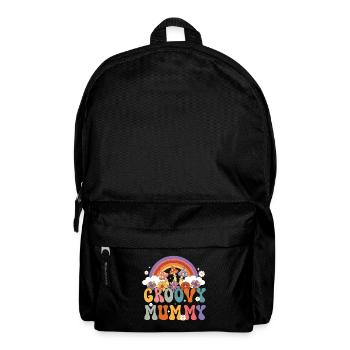 Groovy Mama Retro Mutter Mutter Matching Familie - Rucksack - Schwarz - Vorne