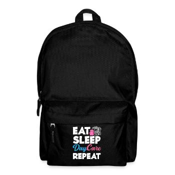 Eat Sleep Daycare Repeat - Backpack - black - Front