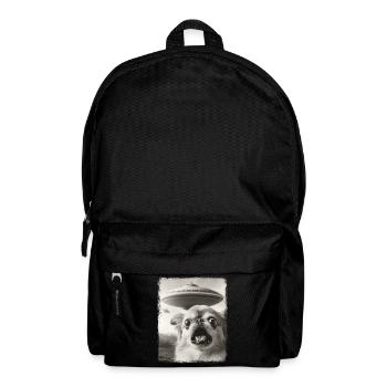 Pékinois chien OVNI Alien extraterrestre Selfie - Sac à dos - noir - Devant