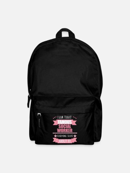 Sozialarbeiterin Beruf Damen Geschenk - Rucksack - Schwarz