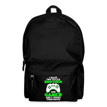 Videospiele Gaming Boys Bruder Teen - Rucksack - Schwarz - Vorne