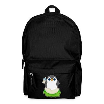 Penguin Baby Bottle Milk - Backpack - black - Front