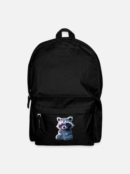 raton laveur raton laveur J’adore petit raton laveur mignon - Sac à dos - noir